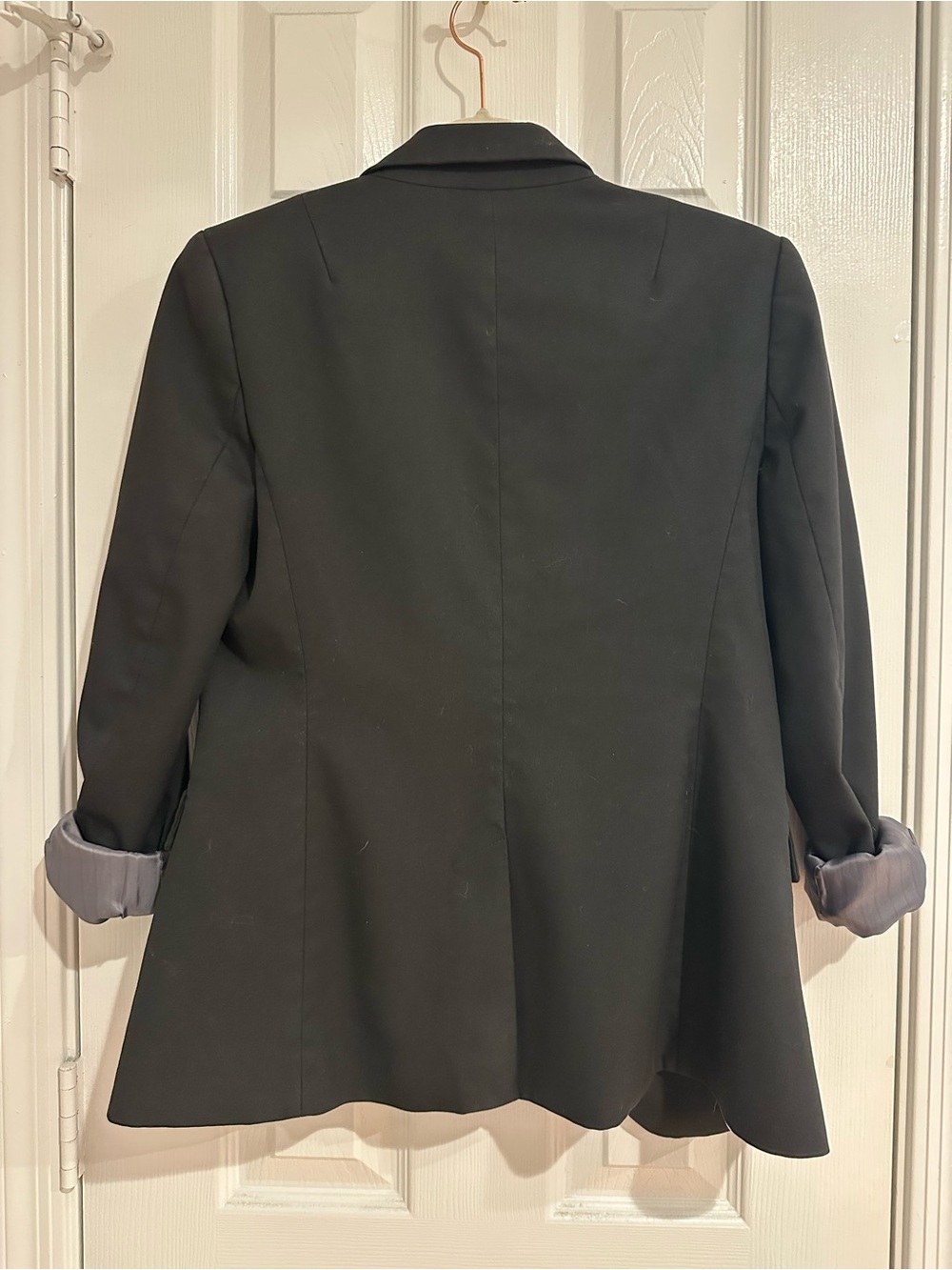 Banana Republic Black Tailored Blazer Size 2 Classic Career Chic - Picture 3 of 5